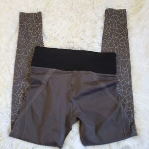 Nux compression leggings brown Sz M